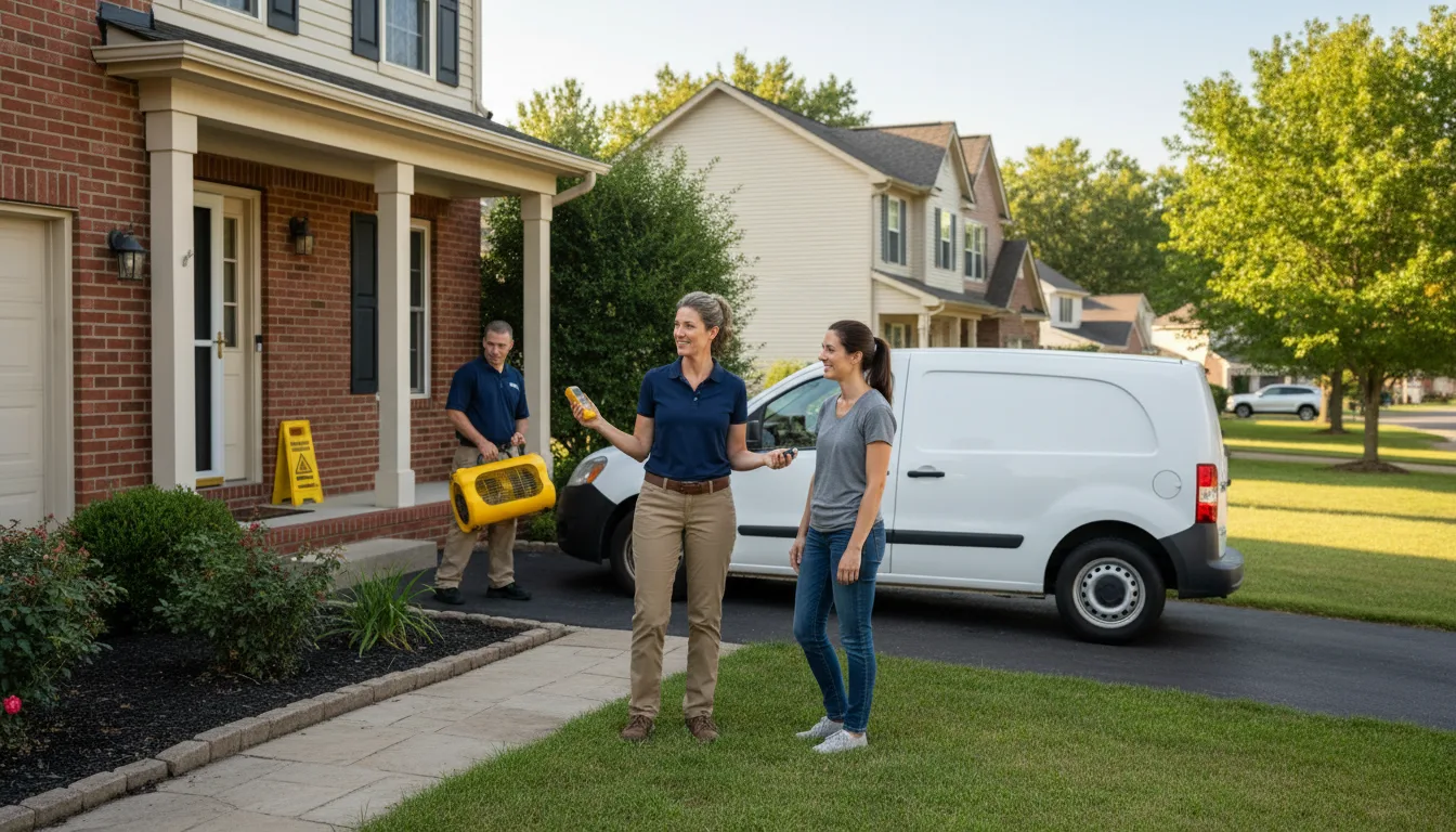 Water restoration image for Water Damage & Restoration Services in Winigan, MO